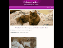 Tablet Screenshot of felinoterapie.cz